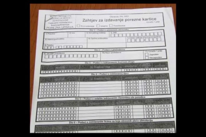 Ističe Rok Za Podnošenje Zahtjeva Za Por. Karticu